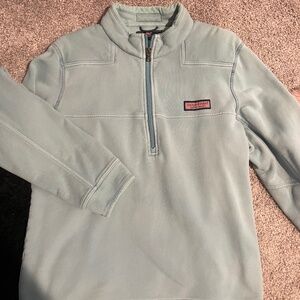 unisex teal vineyard vines pullover, size medium